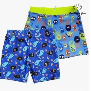 Bonverano 50+ Sun Protection Swim Shorts with Sun Cap 2 Pack Size 3-6 Mths